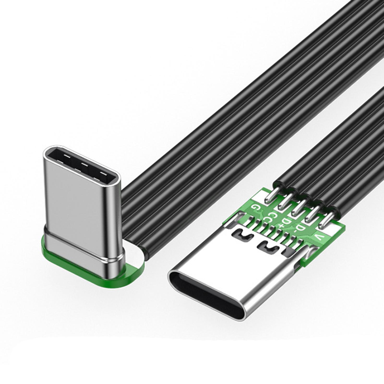 

Thin Flexible USB C Type C Cable 20W Powerful 480Mbps Transfer for Multiple Mobile Devices Length Optional 5-Double Bend