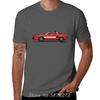 Red With White Side Stripes Fiat X19 Car Cotton Tshirt Unisex T Shirt Oversized Tshirt Fitness Tees Funny MensClothing