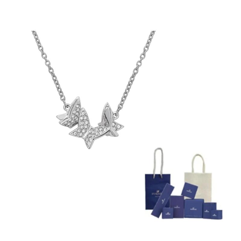 Swarovski Crystal Necklaces Womens White F (One Size Fits All)-Branded gift bag
