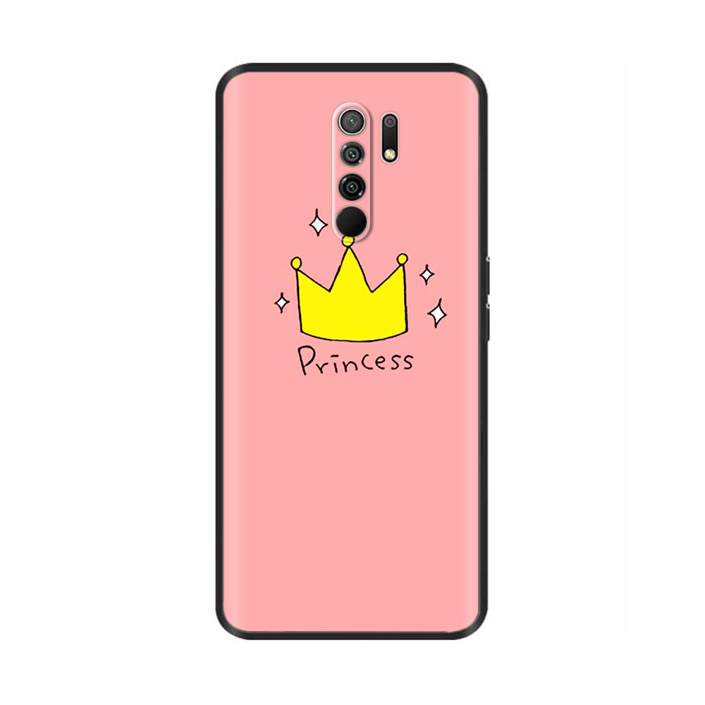 Silicon Case for Xiaomi Redmi 9 Redmi9 Case Back Cover Coque Funda Shell Soft Black TPU Cute Cartoon Phone Bag Bumper Protective