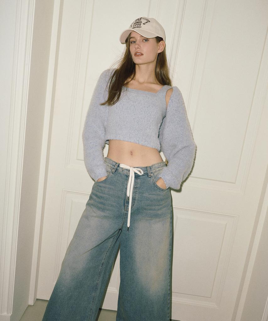 ETMON Bolero Set-Up Knit Sky Blue