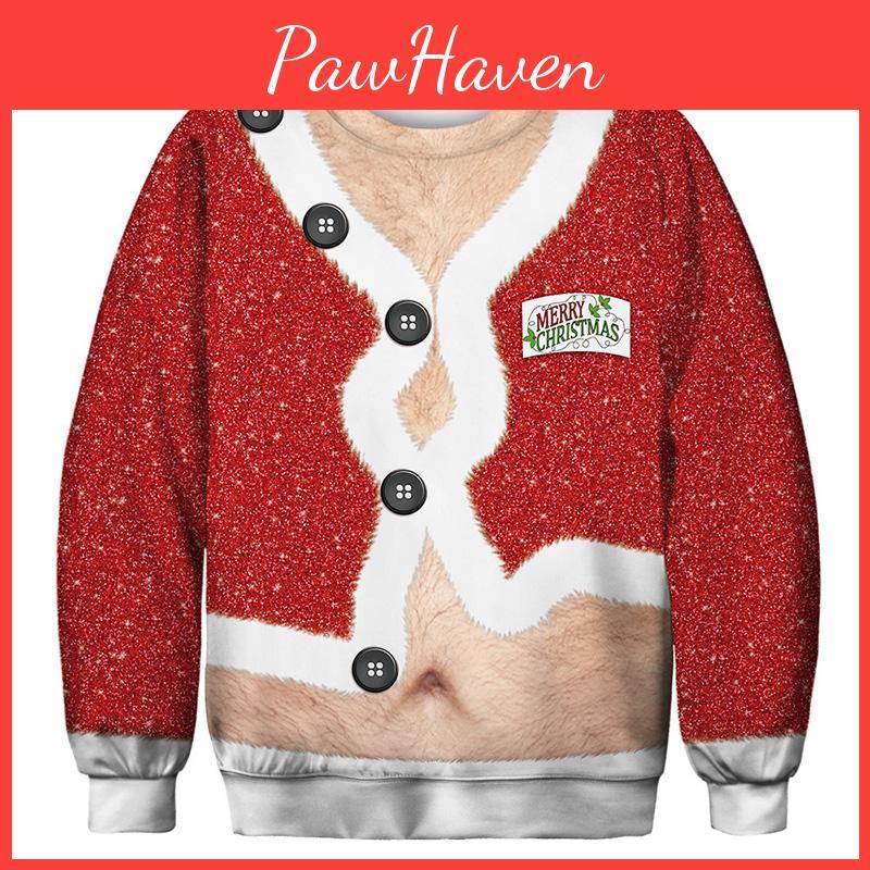 And Soft Mens Womens Ugly Christmas Sweater With Long Sleeves Pullover Design**