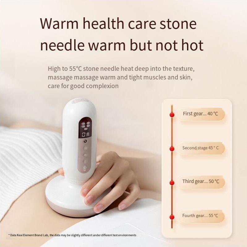 Intelligent Bianstone Cupping Device Negative Pressure Suction Cups Body Skin Care Dredging Meridian Back Gua Sha Massage Tool