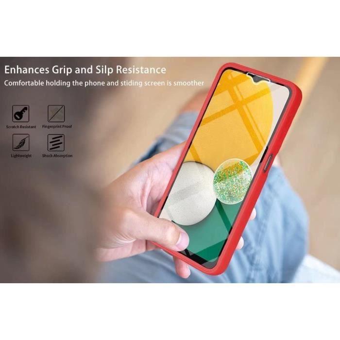 Coque - Samsung - A22 4G - Rouge - Protection 360° - Anti-Rayure - Bordure renforcée