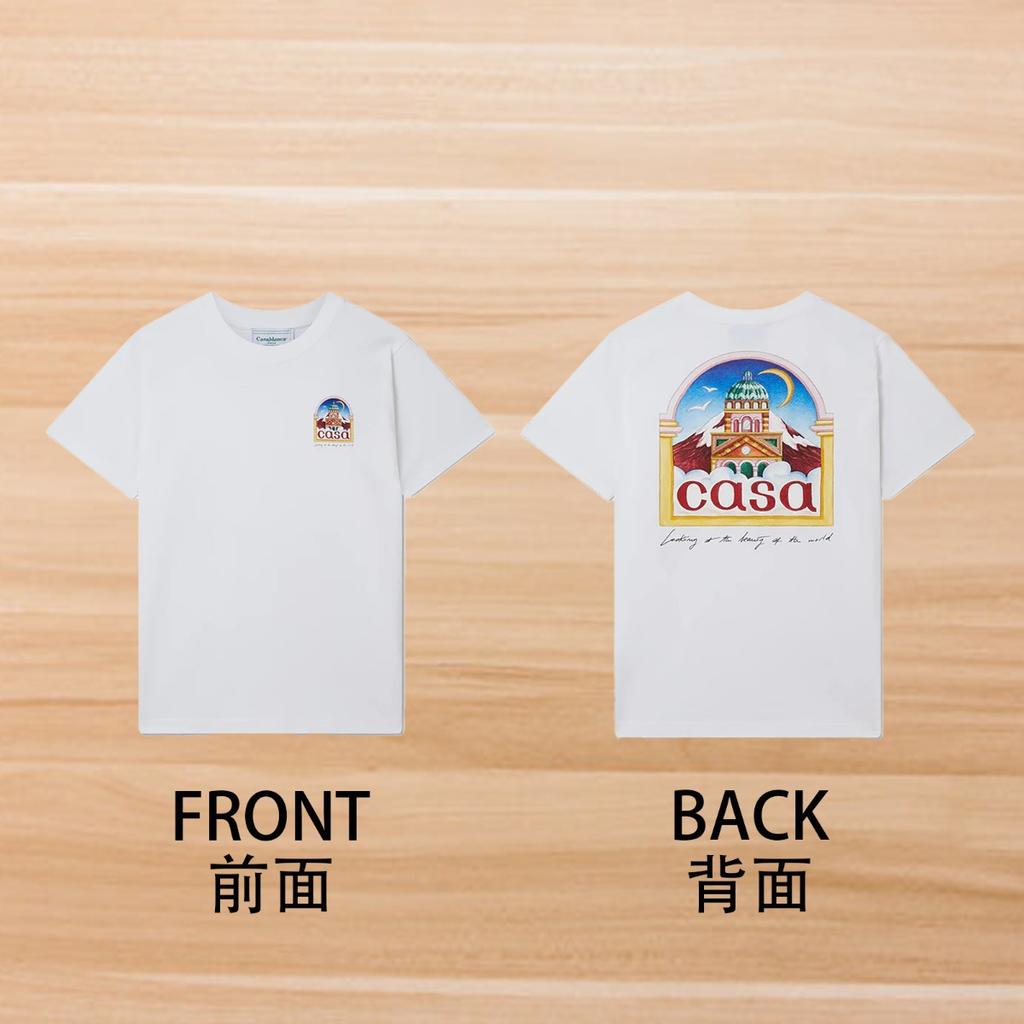 Cross-border foreign trade casablanca Casablanca short-sleeved American tide brand niche loose high street tide brand t-shirt