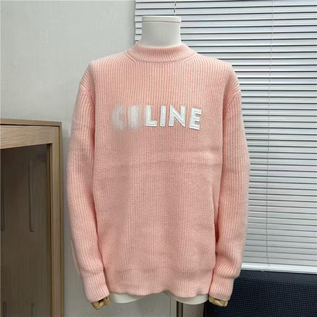 Men's CE Home 25SS Autumn/Winter Big Logo Jacquard Knit Sweater