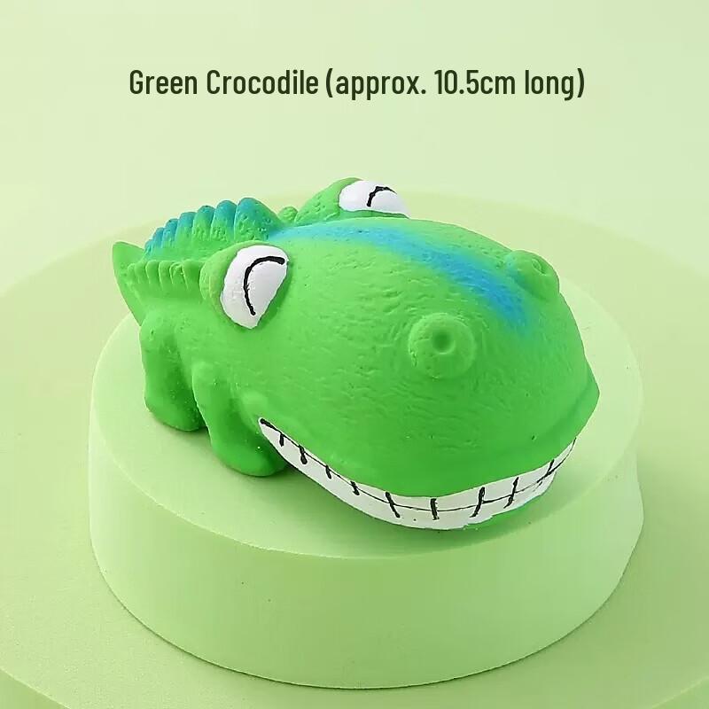 Petlimit Green Alligator Chew Dog Toy