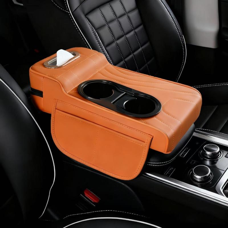 Car Center Armrest Box Elevator Pad Multi-Function Four-In-One Vehicle Tissue Box Cup Holder High-End Sensation Accessory