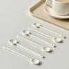 1Pc Tulip Ceramic Coffee Spoon Long Handle Ice Cream Spoon Dessert Milk Tea Honey Stick Stirring Tool