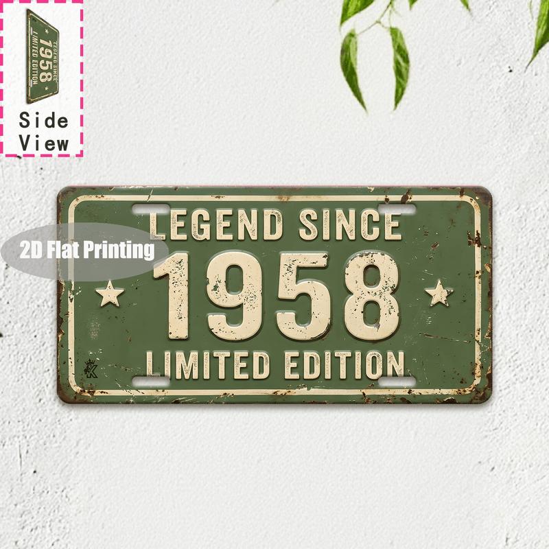 Tin Sign Vintage Durable Metal Plaque Wall Decor Home Office Bar Man Cave Craft Room Tokyo City Birth Year License Plate Wa