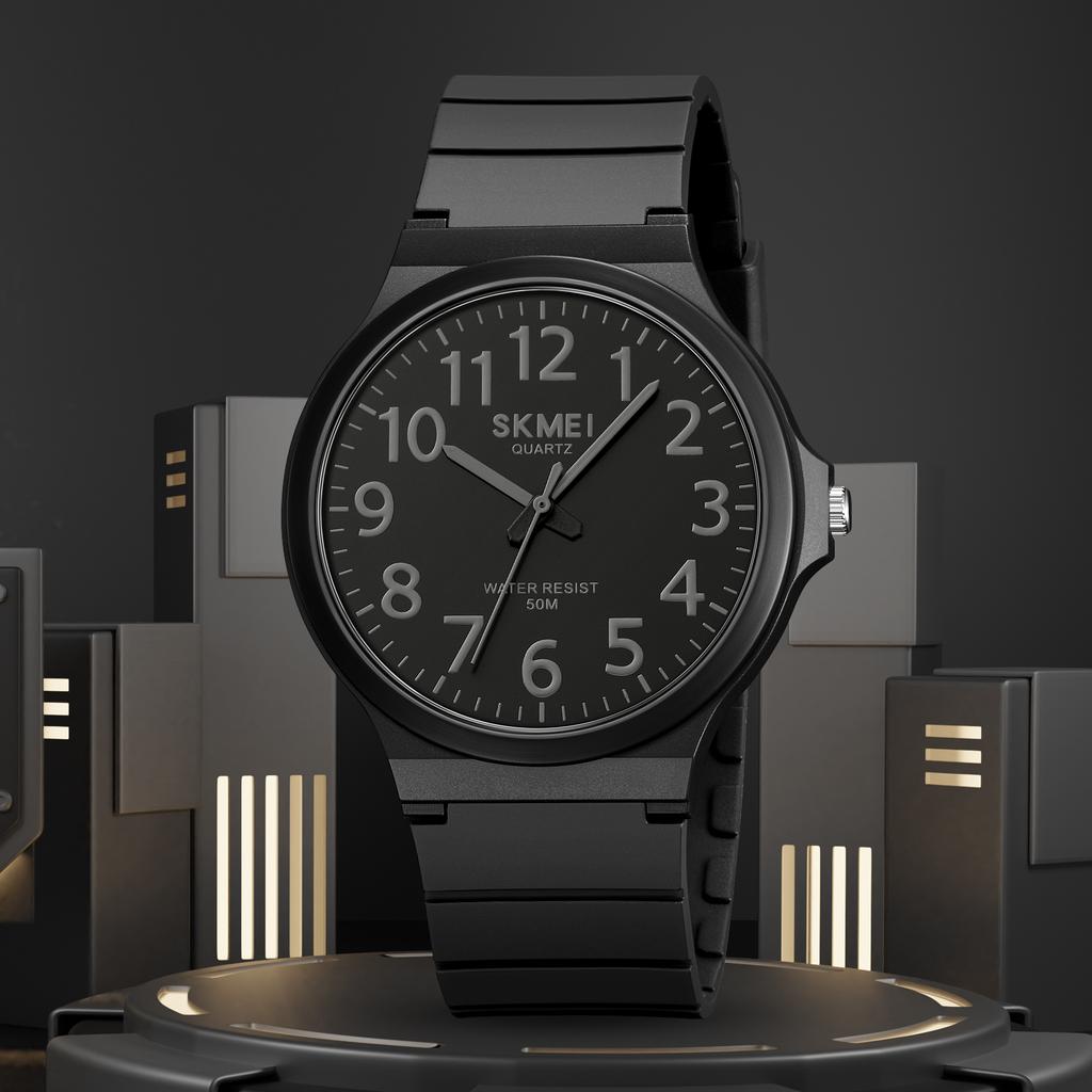 Skmei 2108 Watch For Male Time Clock Reloj Hombre for Fashion Men Quartz Wristwatches Mens New Simple TPU Strap 3Bar Waterproof