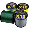 Filo da Pesca Intrecciato di Alta Qualità a 12 Fili 300m Super Resistente all'Abrasione Filo da Pesca in PE Filo Intrecciato Super Liscio