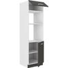 Oven Column Unit with 2 Hinged Doors - Grey - L 60 X D 57 X H 210 Cm - LASSEN