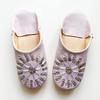 Sequined Babouche Bags Lila LL [dear Morocco] // // (26 Cm)