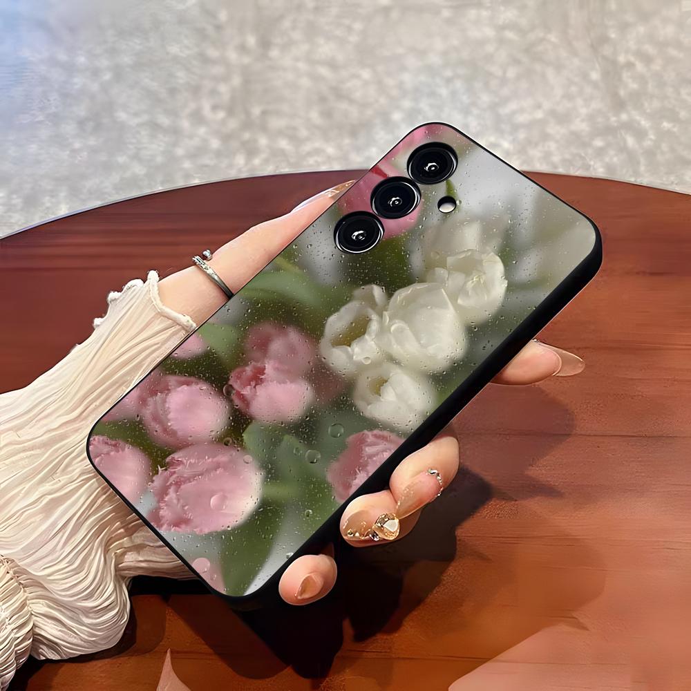 Flowers Phone Case For Samsung A25 A13 A33 5G A54 A36 A35 A56 A52 A14 Shockproof Soft Cover
