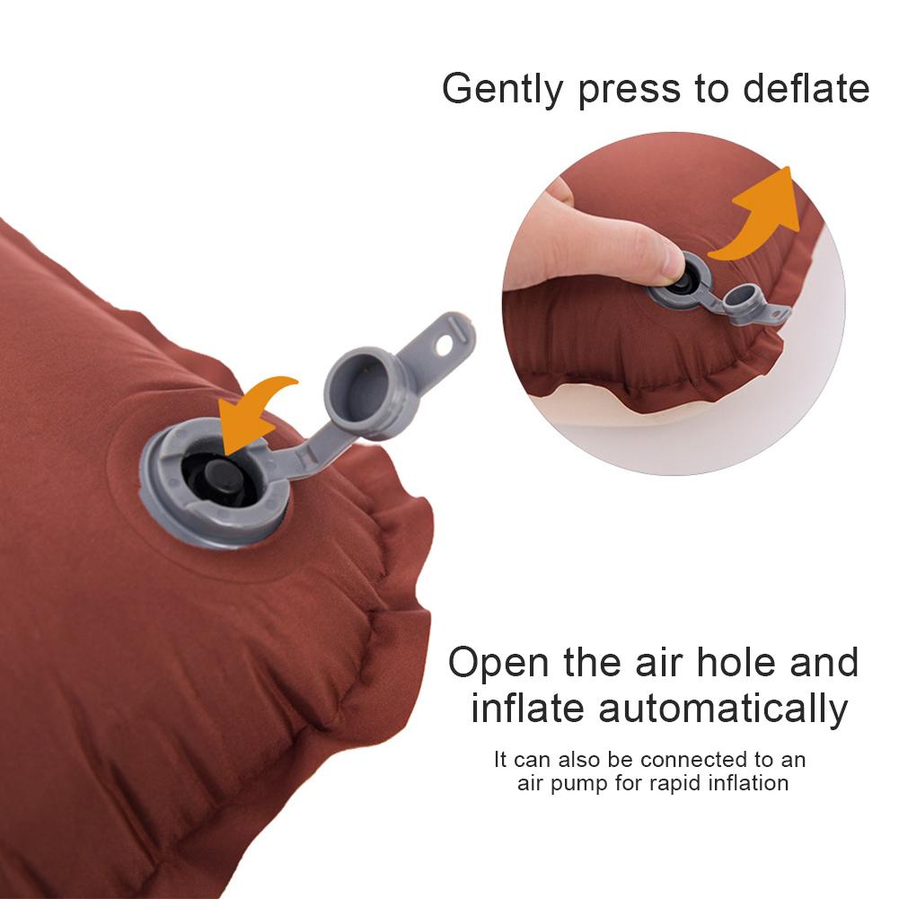 Outdoor Sleeping Pillow High Rebound Compressible Travel Pillow Neck Protect Portable Self Inflating Pillow for Outdoor Camping