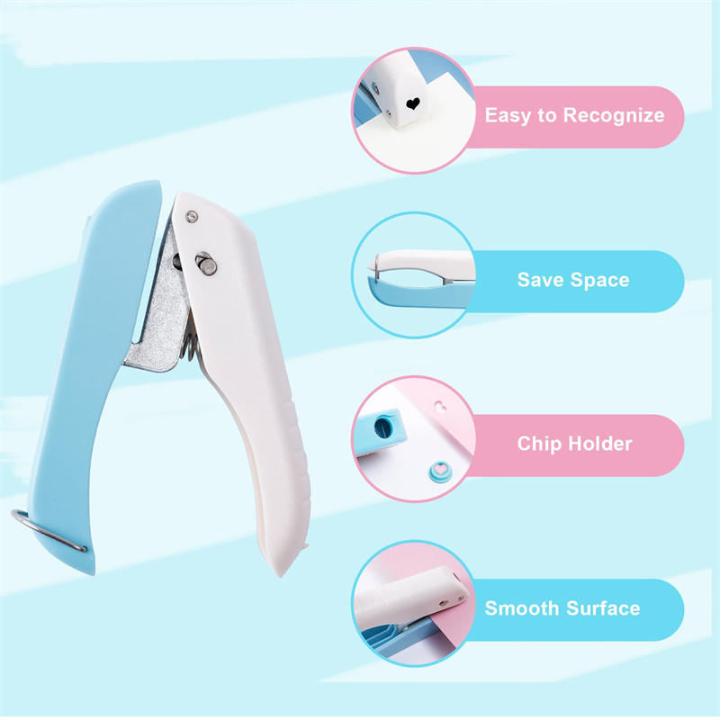 1Pcs Hole Punchers For Crafts Single Hole Punch Shapes Circle Heart Bear With Soft-Handled For Binder Scrapbooking Classroom Card Punching