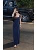 Spring/Summer 2026 Navy Blue Sleeveless Maxi Dress for Tall Women