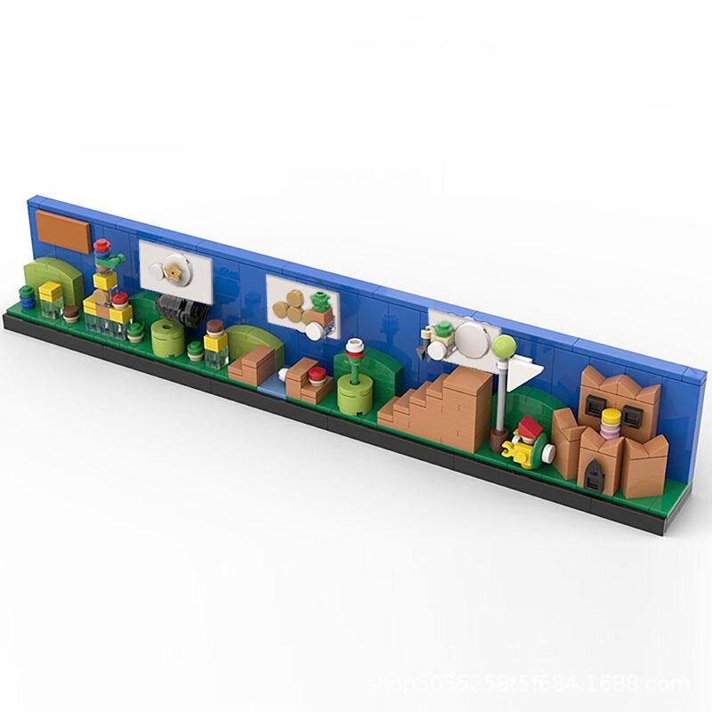 Совместимые Строительные Блоки MOC Super Mario Bros. Игрушка-конструктор из кубиков «Архитектура города»