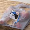 Organza Tote Eco Cat 3D Grey 010 [Jubilee] Bag, Sheer, Lightweight, Handbag, Sub-bag, Bag, Pattern, Embroidery,