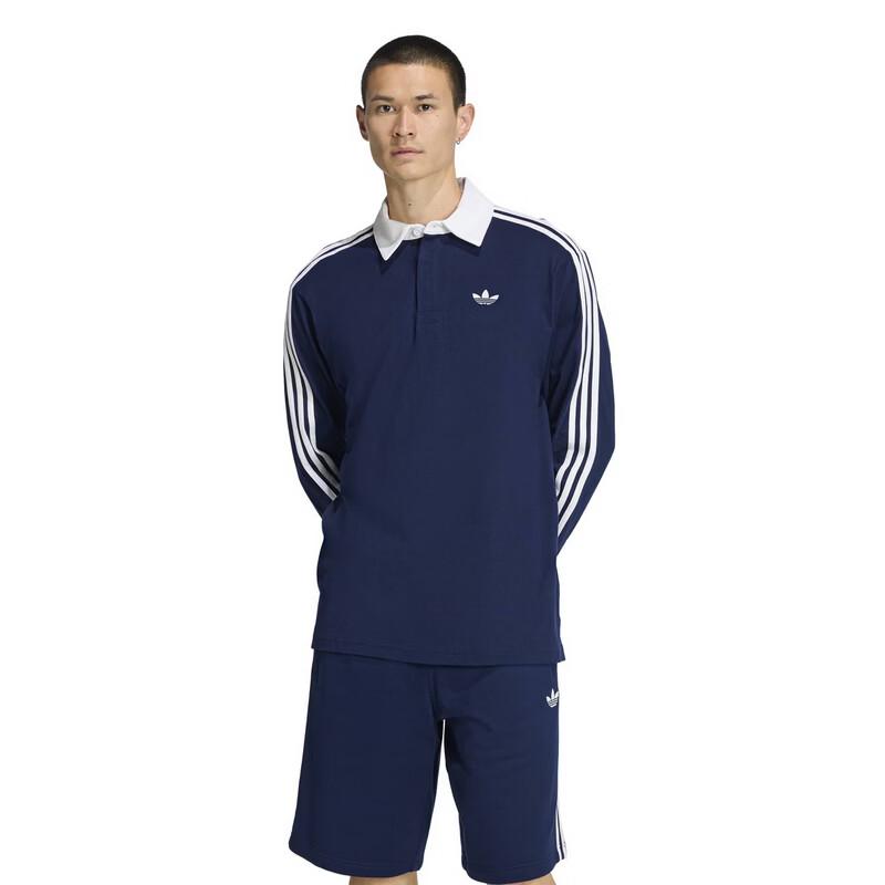 Adidas Originals Men s 3S PL Long Sleeve Polo Shirt L