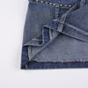 Vintage Diamonds Denim Mini Skirts Y2K Aesthetic Korean Kawaii Low Rise Skinny Wrap Bodycon Jeans Penceil Skirt Women Streetwear