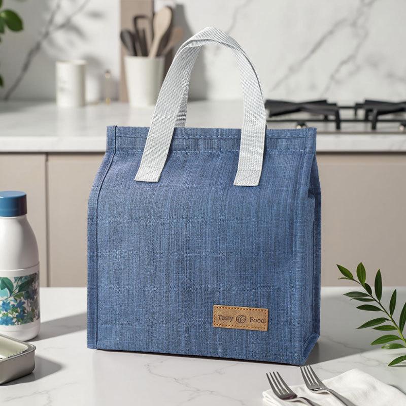 Lunch Bag For Women Men Adult Insulated Lunch Box Small Leakproof Cooler Food Lunch Containers Reusable High Capacity темно-синий 725₽