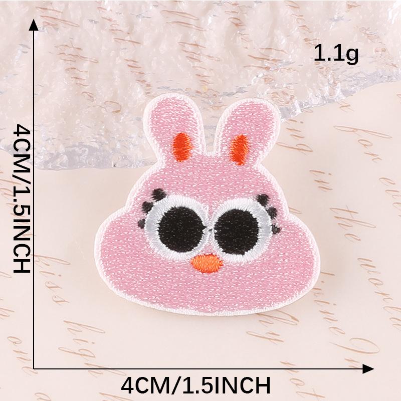 Original embroidery sticker embroidery label clothing accessories cute cartoon animal avatar badge handmade DIY patch cloth sticker