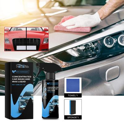 Car Cleaning Spray Set with Sponge Natural-Formula Eco-friendly No Odor Safe To Use Tar Remover Spray Car Auto Cleaning Tool Kit