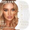 Rose Gold Freckles Temporary Tattoo Stickers Hot Stamping Makeup Patches for Face - Easy Apply Fake Freckles for All Ages