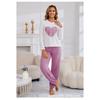 Four Season Style Love European and American Soft and Skin Friendly Comfortable Home Clothes, Long and Short Two-piece Set Pajamas