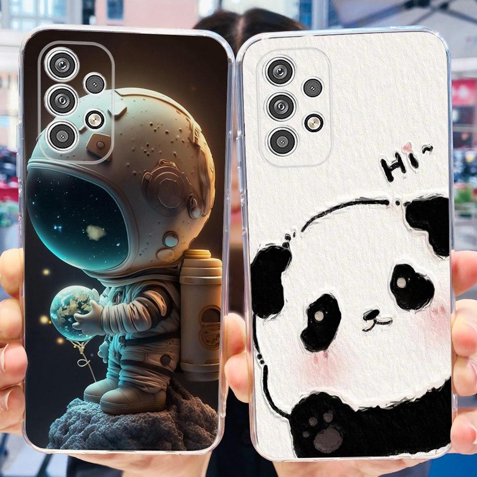 Für Samsung Galaxy A23 5G A23 4G Hülle Cartoon Astronaut Katze Weiche Silikon TPU Abdeckung Für Samsung A23 a23 6.6" Stoßstange Handyhülle