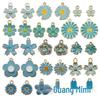 Pink Flower Oil Drop Korean Keychain & Bracelet Pendants