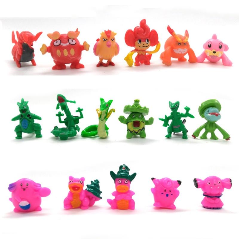 144pcs Pokemon Action Figures Collection Toy Anime Kids Toy Gift