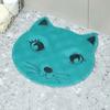 Cat Shaped Bathroom Non Slip Pad Cartoon Floor Mat Shower Foot Scrubber Mat  Washroom