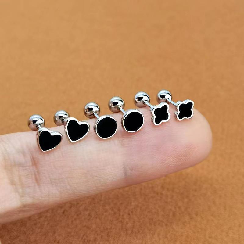 1Pair  Simple Earring For Women Ear Bone Nail Cartilage Earring Spiral St