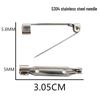 3CM Rustproof Stainless Steel Safety Pins: Smooth Tips Protect Clothes, Ideal for DIY Corsage and Accessories.
