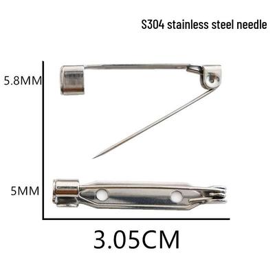 3CM Rustproof Stainless Steel Safety Pins: Smooth Tips Protect Clothes, Ideal for DIY Corsage and Accessories.