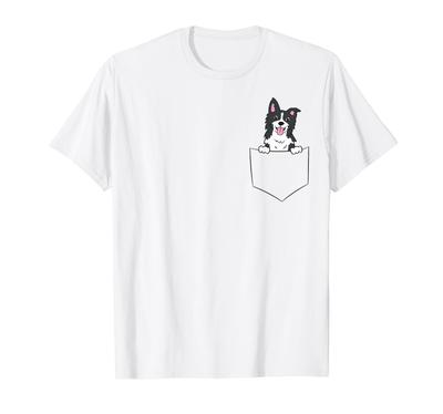 Border Collie In Your Pocket Border Collie T-Shirt
