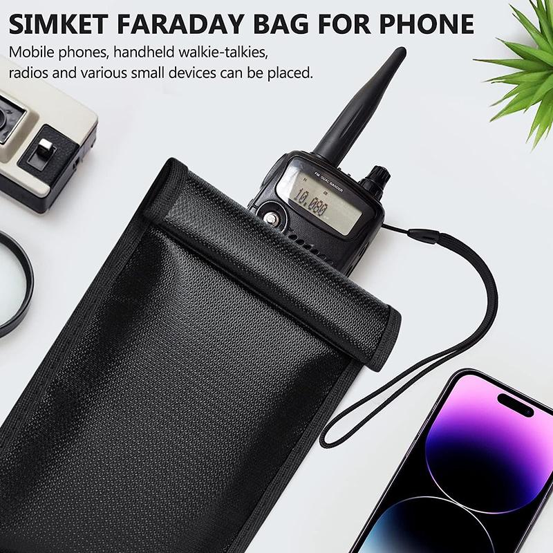 RFID Signal Blocking Shielding Pouch Car Key Araday Bag Cell Phone Blocker RFID Signal Blocking Shielding Pouch Case