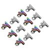 12 Stück Nagelspitzen-Clips Multifunktionale Fingerverlängerungs-Clips Metallfeile Büroklammern