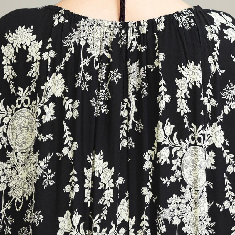 Eleganta Oversize-klänningar för kvinnor Plus Size Casual Sommar Långklänning Lös Vintage-kläder