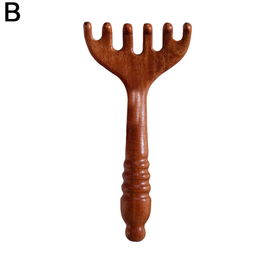Six-Claw Sandalwood Head Massage Comb Tool Scalp Massage Five Claws Scratch Head Point Scraping Sha Scratch Head Antlers