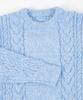 miette Oversized Cable Knit Sweater REXX1017 Free Size White Women's
