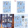 Kerst Raamstickers Pvc Statische Stickers Set Voor Vakantie Scène Decoraties