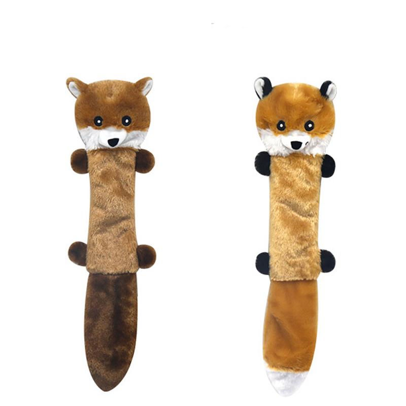 Animal Raccoon Pet Toy Clean Tooth Squeaky Dog Toy Molar Chew Dog Toy