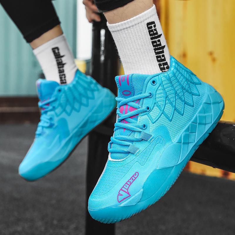 Men's sneakers summer new breathable mesh student sneakers men's youth actual basketball shoes colored shoes