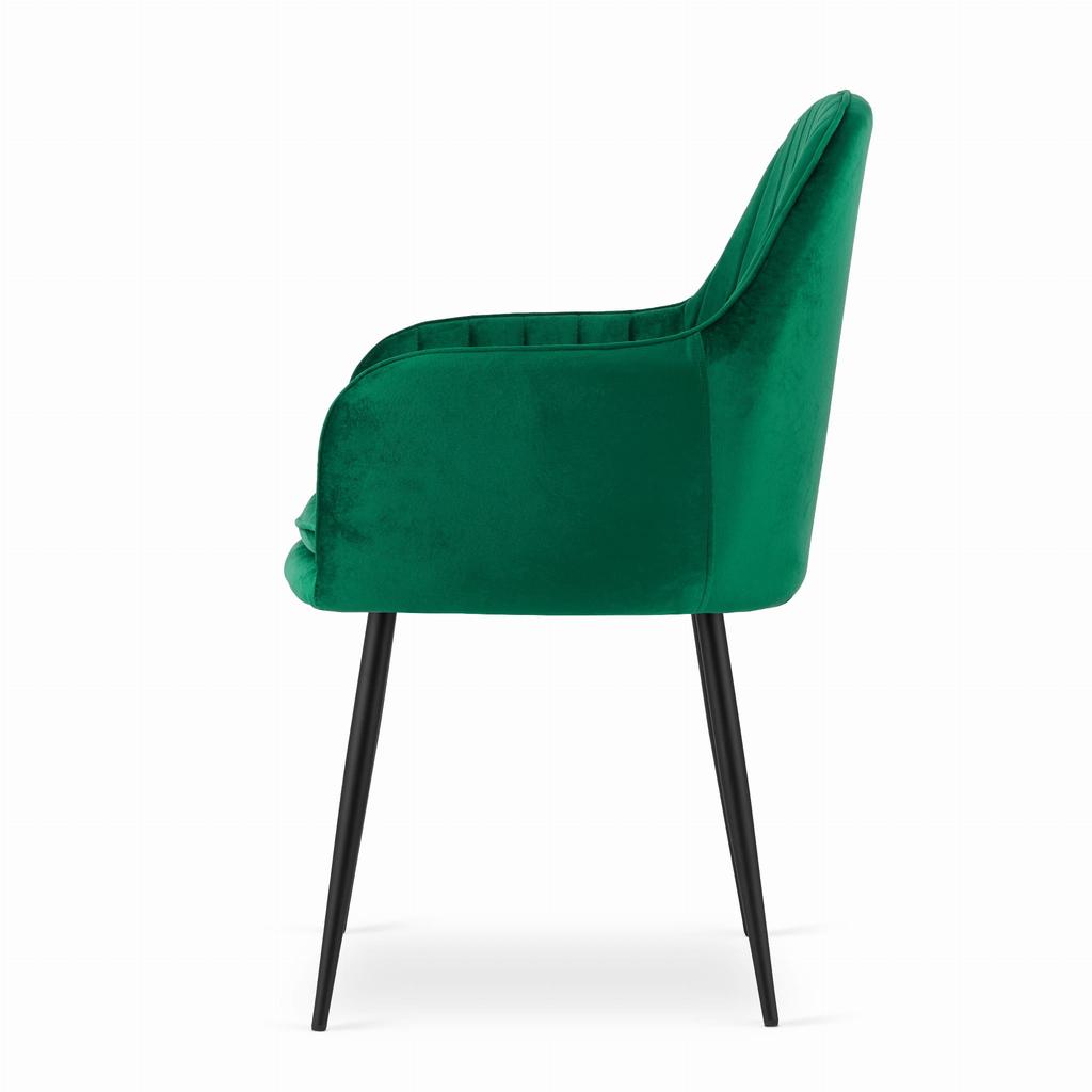 LUGO Chair - Green Velvet / Black Legs X 1
