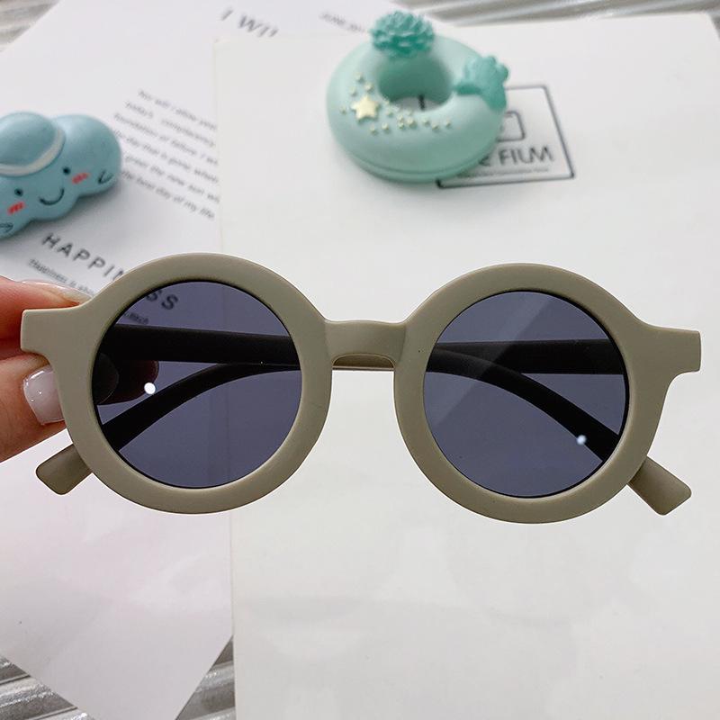 Children's Round Matte Sunglasses - Cute, Trendy & Versatile Fashion for Ages 1-8