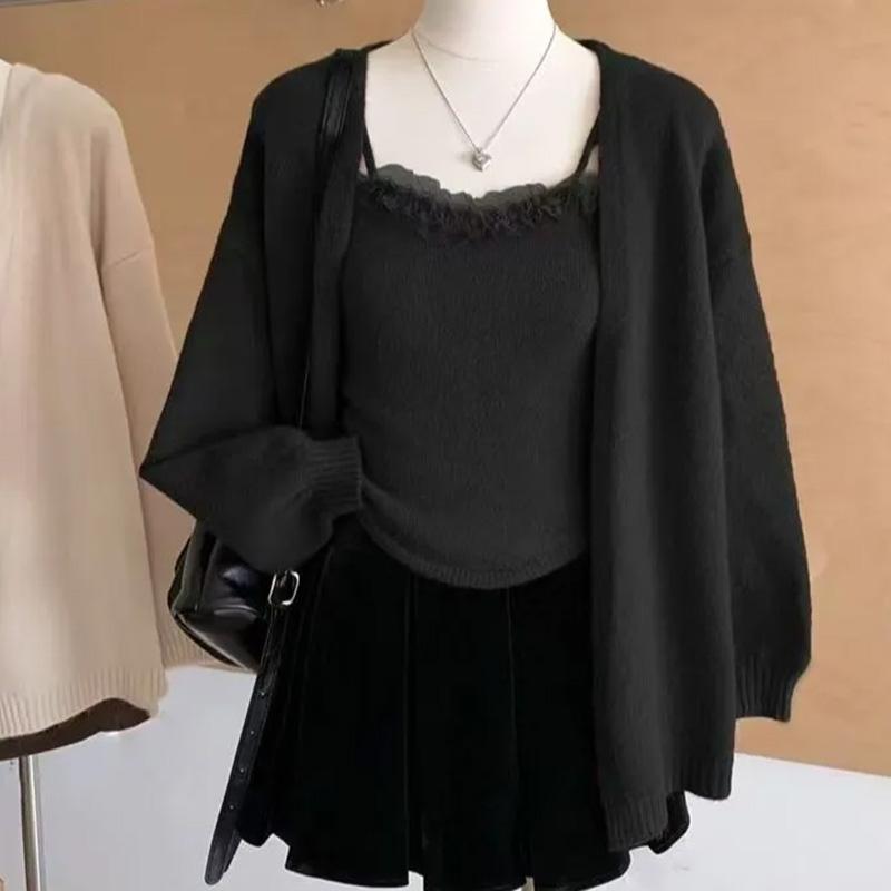 Sweaters Coat Cardigan for Women Autumn Winter Large Size Relaxed Style Loose Long Sleeve Knit Cardigan Sweaters Jacket